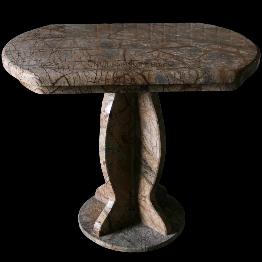 Красивый стол из натурального камня